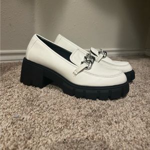 Torrid White Platform Loafers Size 11